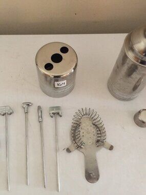 Snap On Limited Edition Stainless Steel 9 Pc Deluxe Bar Set Hard to Find Set